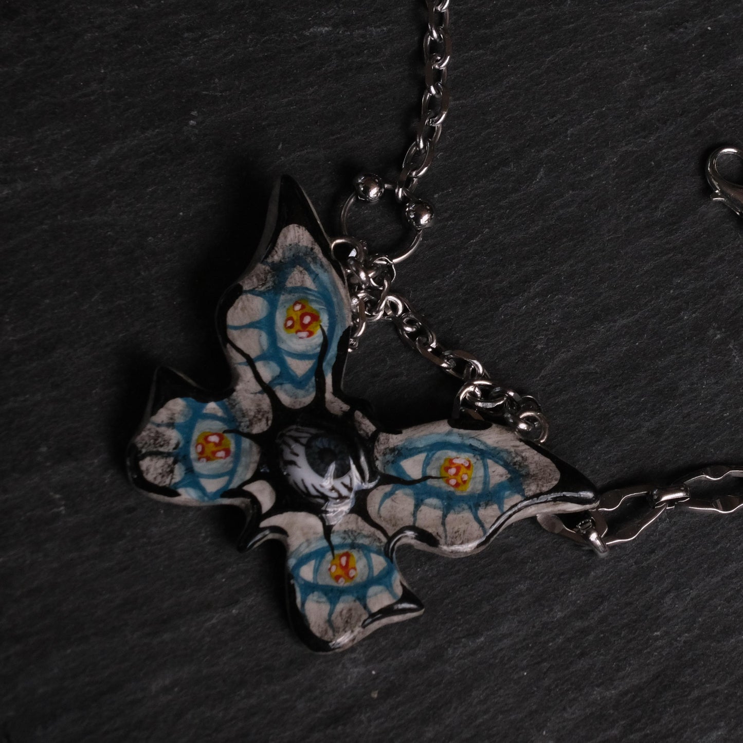 Butterfly Pendant Necklace | Alt Fashion Resin Gift